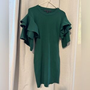 HYFVE Emerald Ruffle Sleeve Dress
